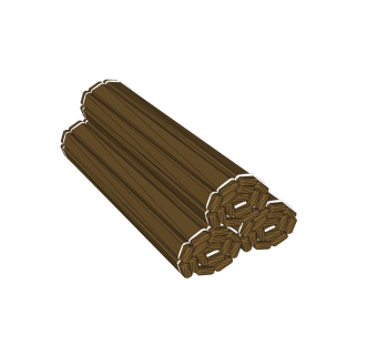 中式竹简摆件草图大师模型,现代装饰品su模型下载