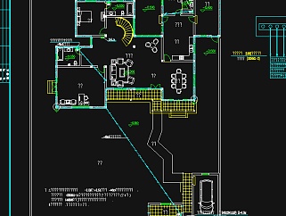 别墅建筑结构水电施工图，别墅水电CAD施工图纸下载