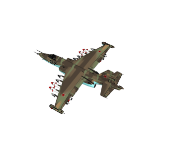 现代苏联SU-25蛙足攻击机草图大师模型，蛙足攻击机su模型下载