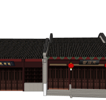 天后宫草图大师模型下载、天后宫su模型下载