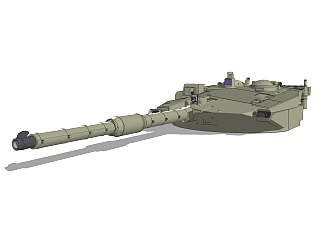 现代坦克免费su模型，坦克skp模型下载