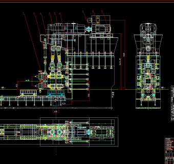 550立轧机列设计图纸，立轧机CAD图纸下载