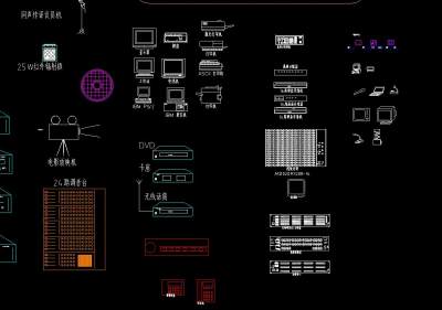 常用弱电图标CAD图纸