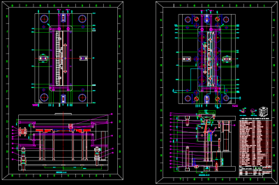 干燥机内部导板模具CAD设计图纸，模具CAD图纸下载