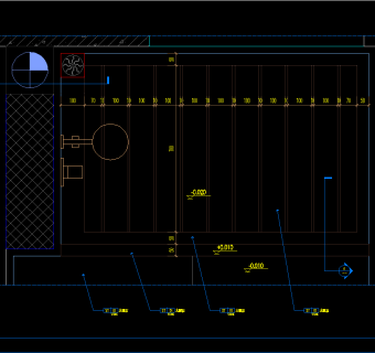 淋浴房地面cad施工图纸，淋浴房cad施工图纸下载