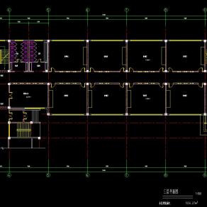 某小学教学楼方案，教学楼cad设计图纸下载
