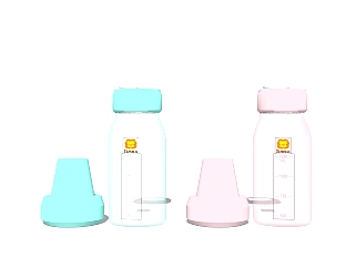 现代奶瓶草图大师模型，奶瓶su模型下载