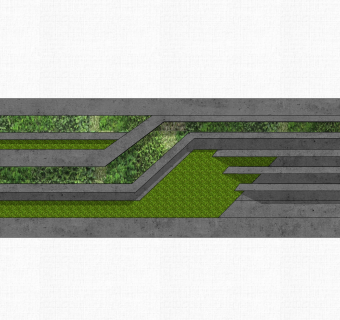 现代造型景墙草图大师模型，景墙sketchup模型免费下载