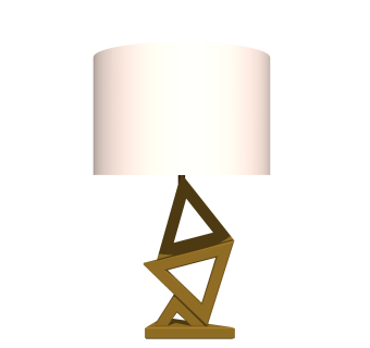 北欧台灯草图大师模型，轻奢台灯效果图su模型下载