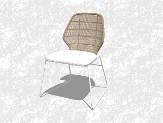 现代创意<em>小</em>座椅su模型，休闲椅草图大师模型下载
