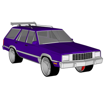 现代汽车免费su模型，现代汽车sketchup模型，汽车su素材下载