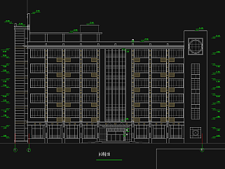 某地6层框架结构办公楼结构设计施工图，办公楼CAD设计图纸下载