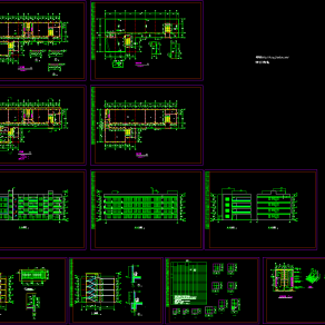 幼儿园平面布置图，幼儿园CAD施工图纸下载