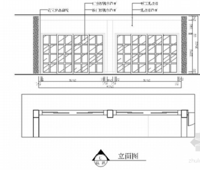 [浙江]现代消防<a href=https://www.yitu.cn/su/8159.html target=_blank class=infotextkey>楼</a>室内<a href=https://www.yitu.cn/su/7590.html target=_blank class=infotextkey>设计</a>装修施工图接待<a href=https://www.yitu.cn/sketchup/canting/index.html target=_blank class=infotextkey><a href=https://www.yitu.cn/su/7825.html target=_blank class=infotextkey>餐厅</a></a>立面图