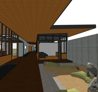 现代别墅草图大师模型，别墅sketchup模型