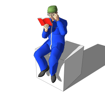 现代3D人物草图大师模型，人物SKB文件下载