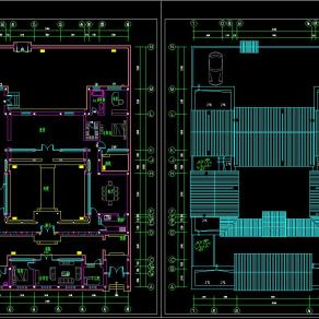 四合院施工图CAD图纸下载