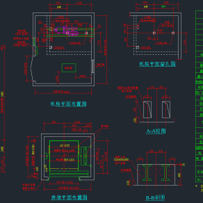 精品自动扶梯CAD素材图，自动扶梯CAD施工图纸下载