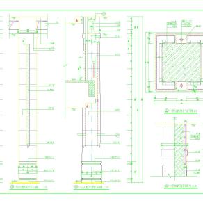 大堂吧装饰柱CAD图纸dwg文件下载