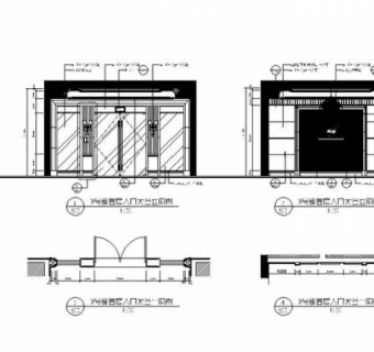 某高档花园小区入户大堂施工图