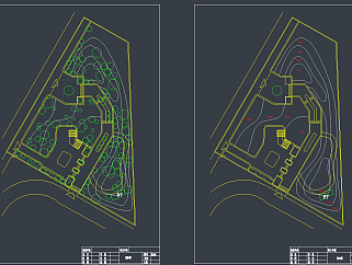 整套小区公园CAD施工图，小区公园CAD施工图纸下载