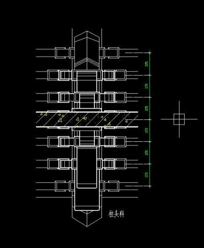 清式斗拱CAD施工图，斗拱CAD图纸下载