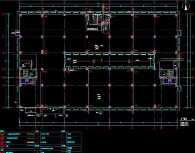 五层厂房建筑给排水施工图CAD图纸