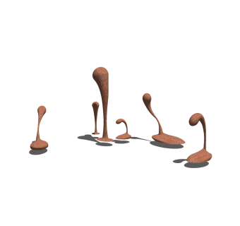 现代雕塑小品草图大师模型，雕塑小品sketchup模型下载