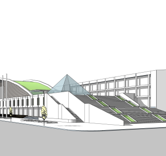 现代酒店草图大师模型，酒店sketchup模型免费下载