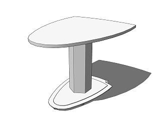  现代桌子SU模型， 桌子草图大师模型下载