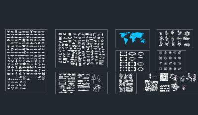 花纹cad图库，花纹CAD图纸下载