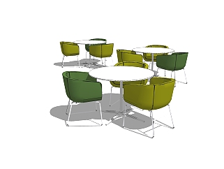 <em>现代休闲桌椅</em>免费su模型，休闲桌椅sketchup模型下载