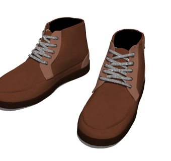 现代男士鞋skp文件下载，鞋子草图大师模型