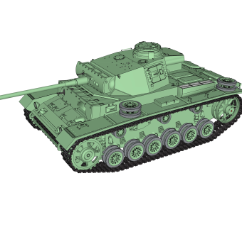 现代军用坦克草图大师模型，坦克sketchup模型下载