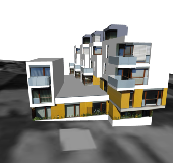  简欧风格建筑别墅，SU模型免费下载