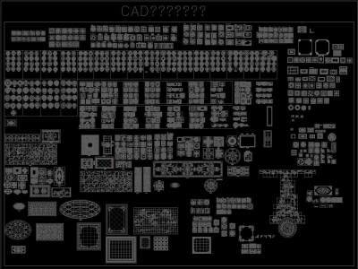 CAD地面砖图案模块，地面装块设计详图