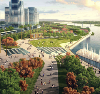城中滨水公园景观规划设计案例