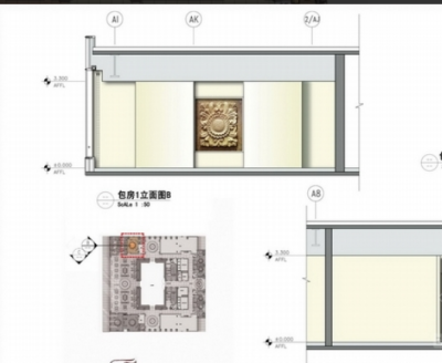 [北京]时尚简欧写字<a href=https://www.yitu.cn/su/8159.html target=_blank class=infotextkey>楼</a>公共区<a href=https://www.yitu.cn/su/7590.html target=_blank class=infotextkey>设计</a>立面图