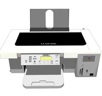 现代传真机sketchup模型，日用电器草图大师模型下载