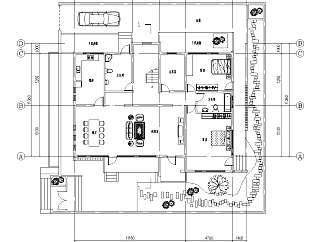 中式别墅CAD施工图