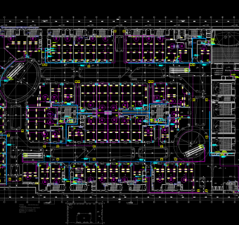 广东商业综合体强弱电施工图，电气CAD施工图纸下载