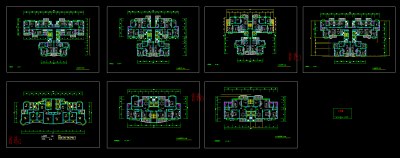 多层住宅户型CAD施工图，住宅户型CAD图纸下载
