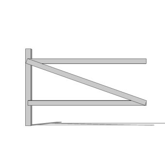 现代农场木板篱笆栏杆su模型下载、农场木板篱笆栏杆草图大师模型下载
