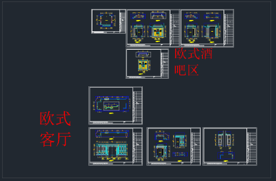 原创全屋定制酒柜书柜鞋柜衣柜CAD图库，酒柜鞋柜衣柜CAD图纸下载