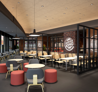 复古餐厅CAD施工图，餐厅CAD图纸下载