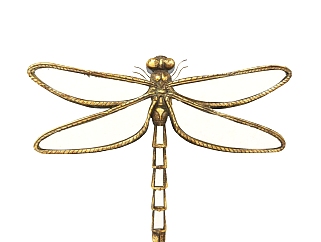 现代蜻蜓<em>装饰镜</em>su模型,摆件草图大师模型下载