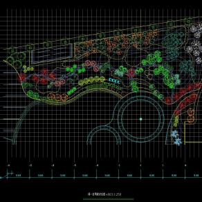 广场景观方案设计图，广场景观cad建筑工程图纸下载