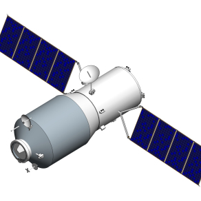 现代人造卫星su模型下载，人造卫星草图大师模型