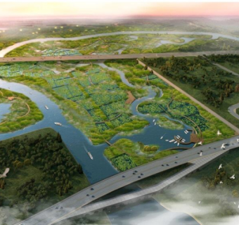 “三文”合一滨河湿地公园景观设计文本