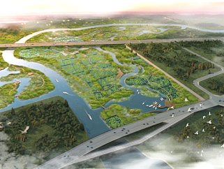“三文”合一滨河湿地公园景观设计文本